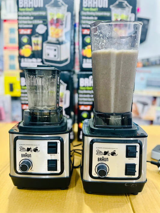 Braun Power Blend 1 Heavy Duty Commercial Blender | 2.5L Unbreakable Jar, Metal Gear & SS Blades (2-in-1).