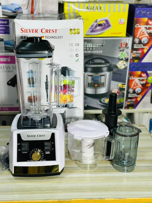 Silver Crest 3-in-1 Blender, Chopper & Grinder Set – German Quality.